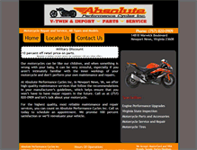 Tablet Screenshot of absoluteperformancecycles.com